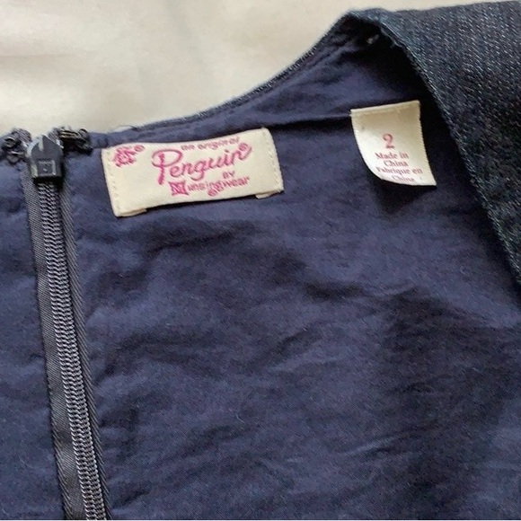 Original Penguin denim dress vintage size 2 - Picture 4 of 8